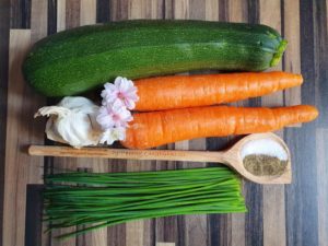 Zucchini Karotten Puffer Zutaten