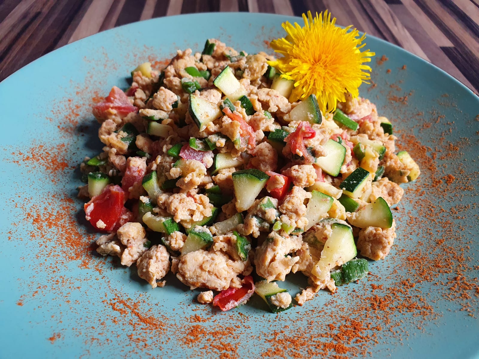 Gericht: Rührei mit Tomaten & Zucchini