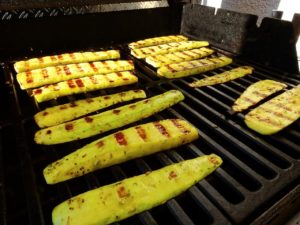 Zucchini-Grill-Streifen