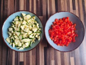 Zucchini-Pizzabrötchen (vegetarisch)