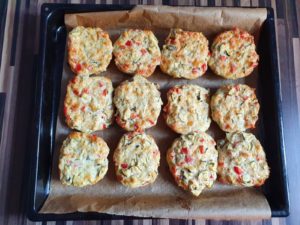 Zucchini-Pizzabrötchen (vegetarisch)