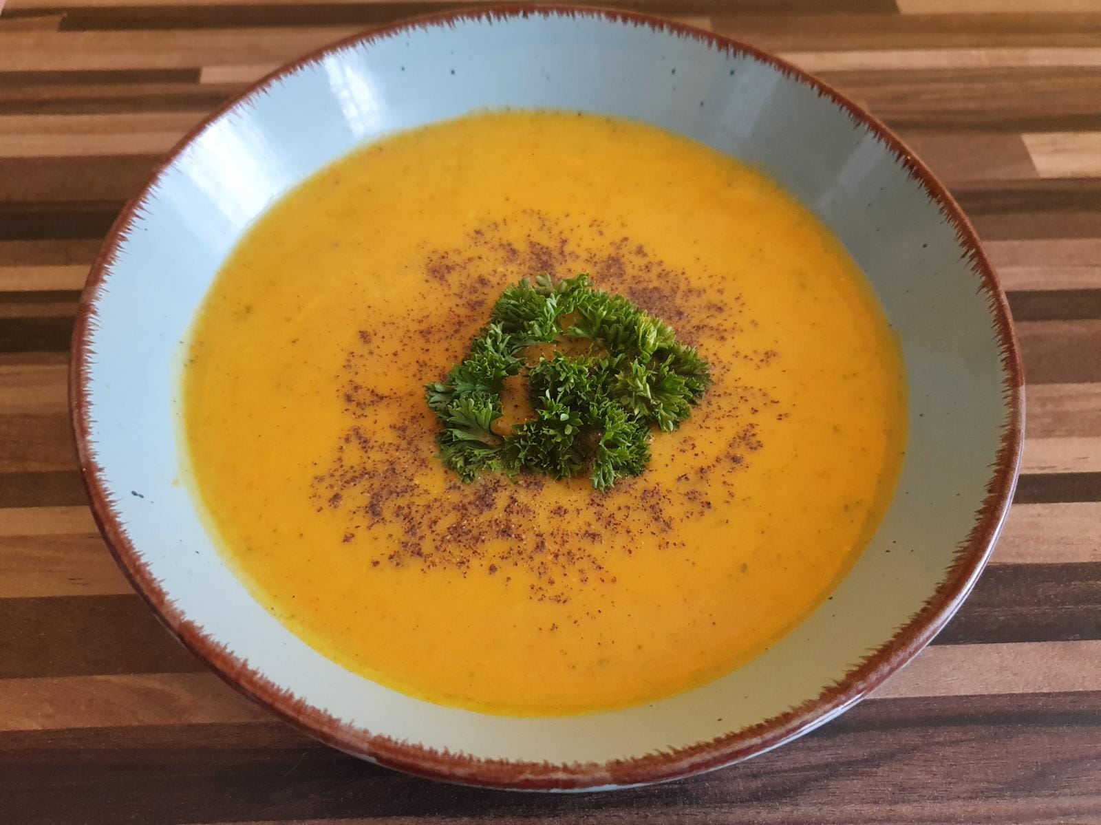 Kürbis-Zucchini-Suppe (vegetarisch)