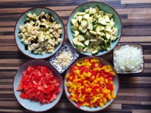 Ratatouille mit Zucchini (vegan)