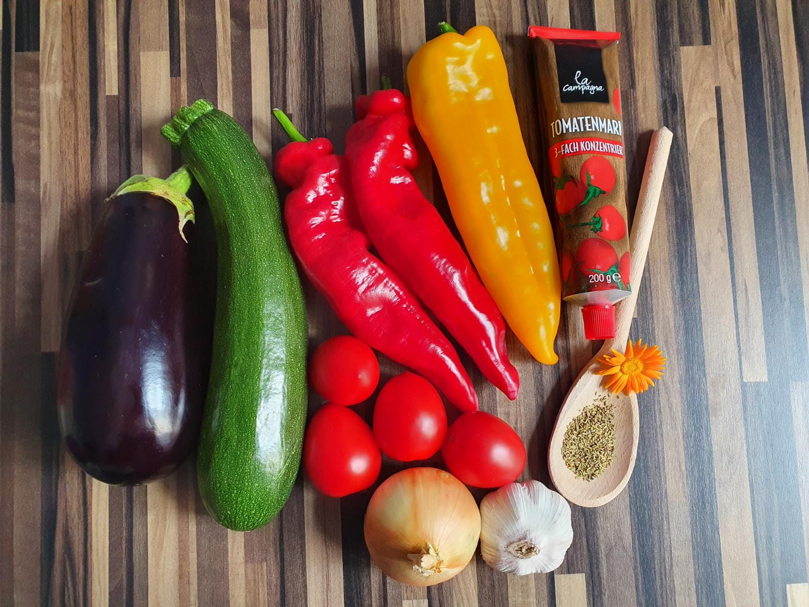 Ratatouille mit Zucchini (vegan)