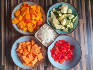 Kürbis-Zucchini-Eintopf (vegetarisch)