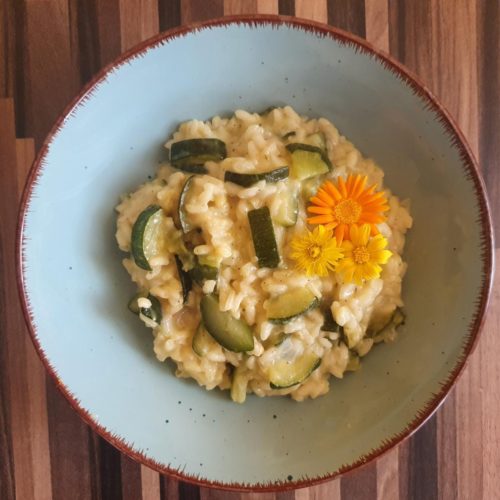 Zucchini-Risotto (vegetarisch)