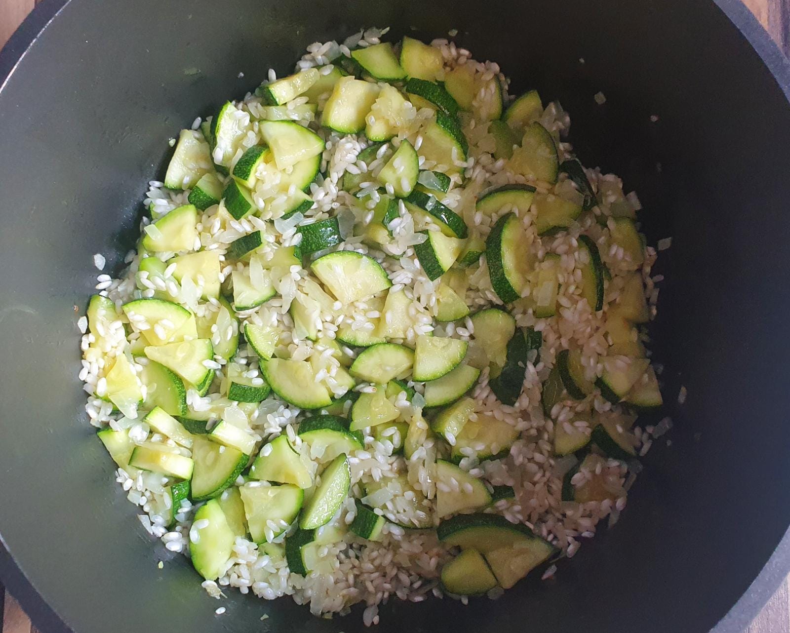 Zucchini-Risotto (vegetarisch)