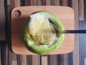 Gefüllte Zucchini mit Bulgursalat (vegan)