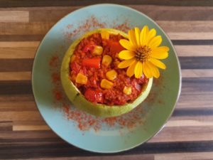 GefÃ¼llte Zucchini mit Bulgursalat (vegan)