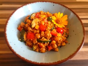 Bulgur-Zucchini-Pfanne (vegan)