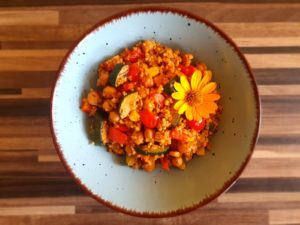 Bulgur-Zucchini-Pfanne (vegan)