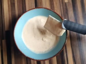 Panierte Zucchini aus Joghurt und Ei (vegetarisch)