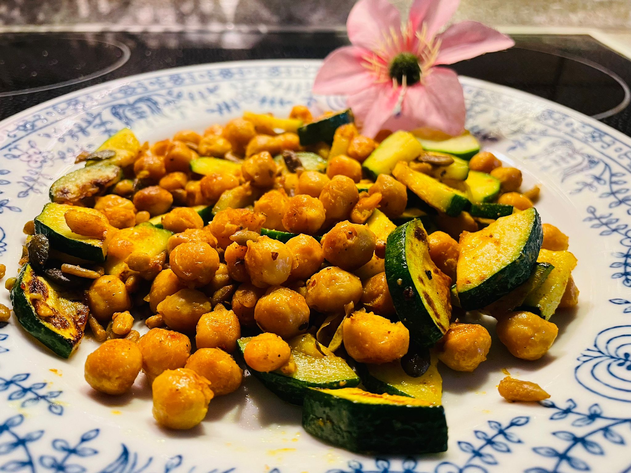 Kichererbsen-Zucchini-Pfanne
