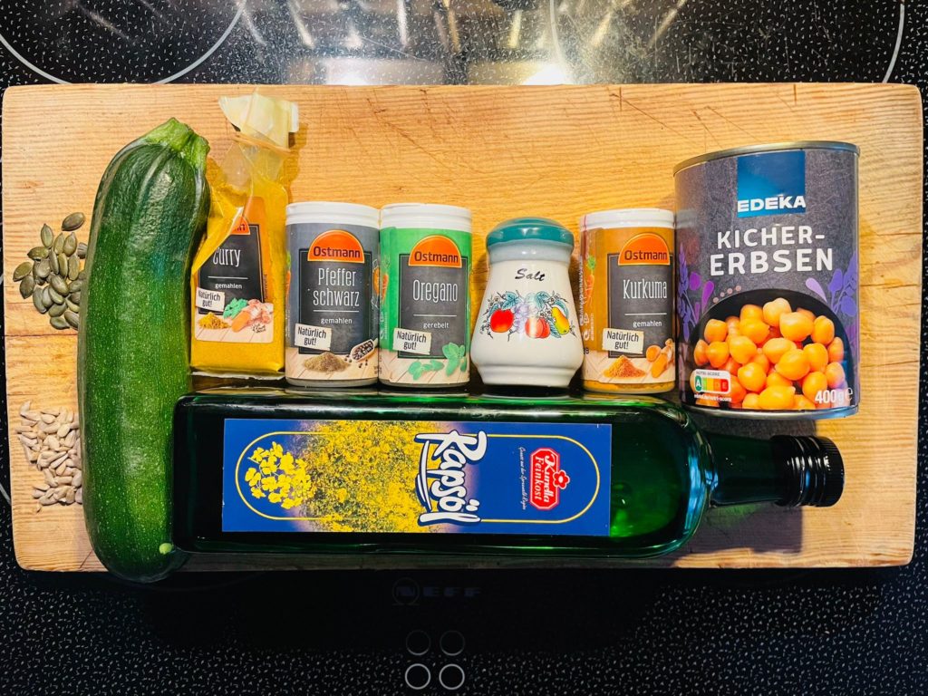 Kichererbsen-Zucchini-Pfanne