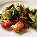 Haferflocken-Salat mit Zucchini